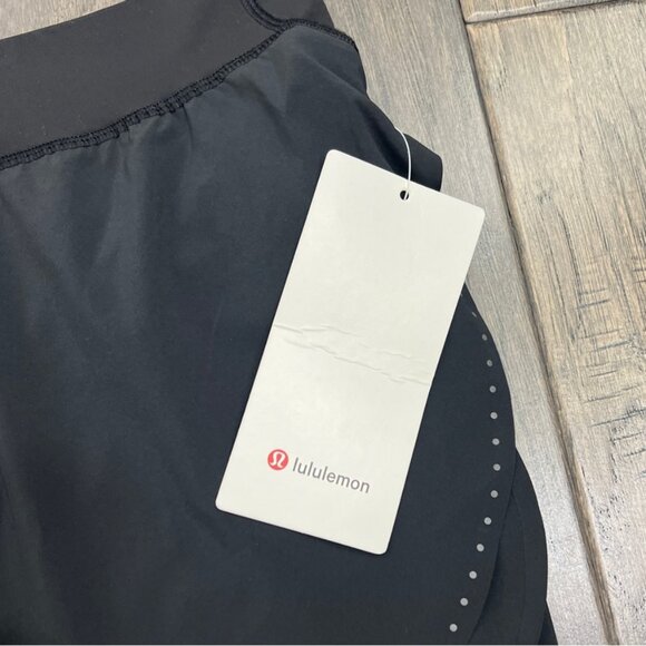 Lululemon NWT Fast and Free High-Rise Classic-Fit Split Short 3" Black - Picture 4 of 8